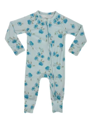 In My Jammers Rosie Ribbed Zipper Romper