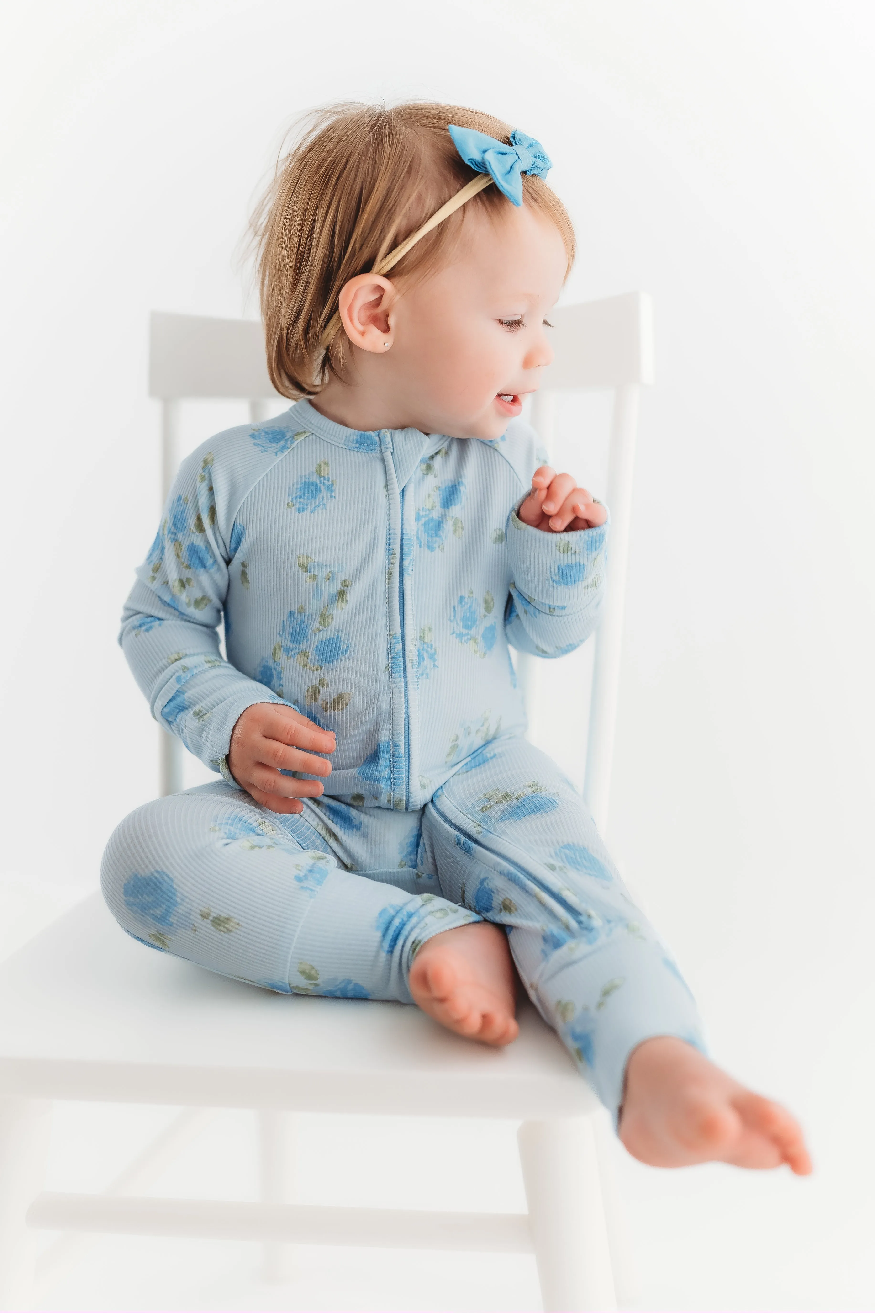 In My Jammers Rosie Ribbed Zipper Romper