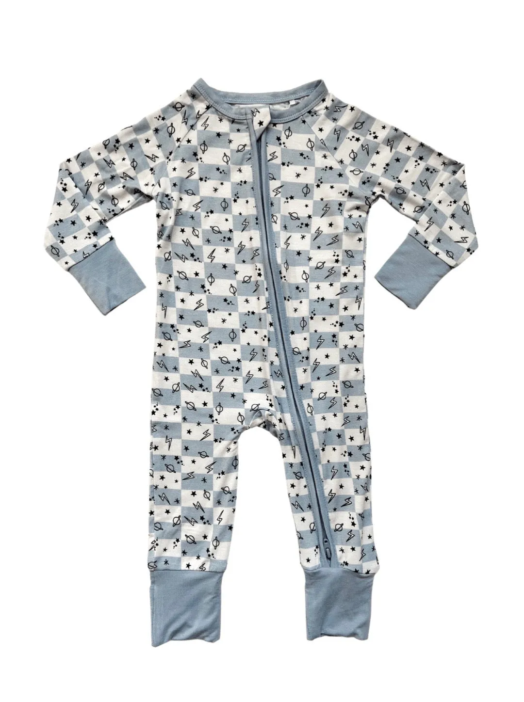 In My Jammers Space Zipper Romper