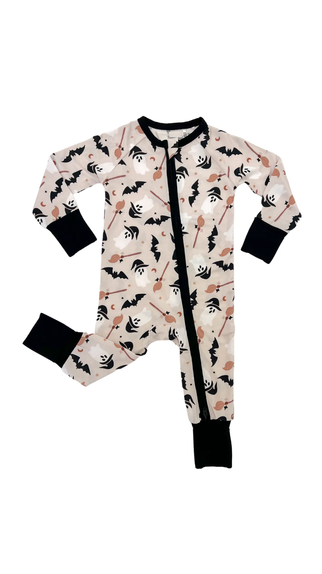 In My Jammers Spooky Ghost Zipper Romper