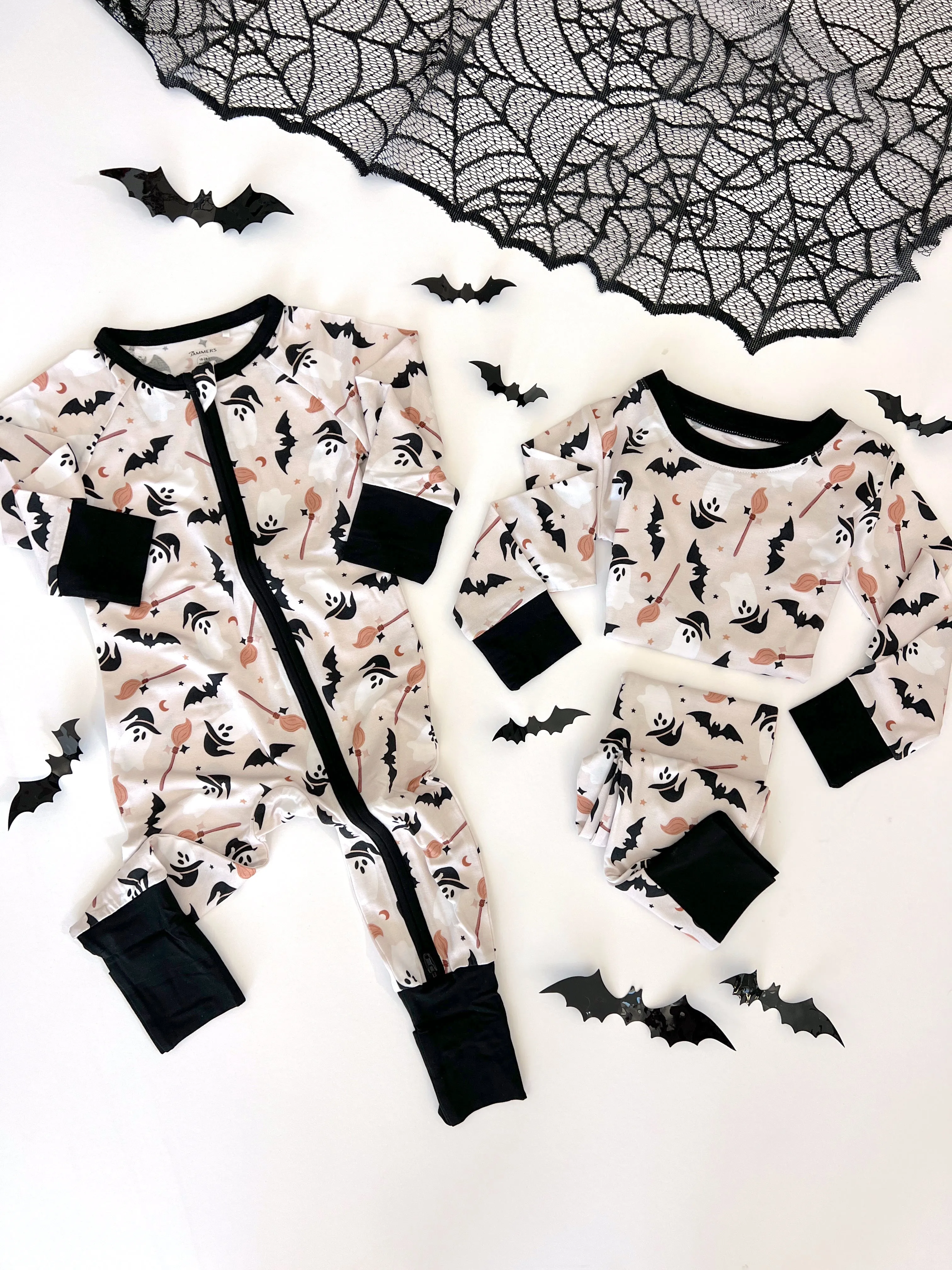 In My Jammers Spooky Ghost Zipper Romper