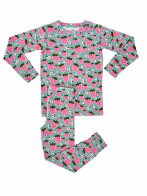 In My Jammers Sweet Strawberry Two Piece Set