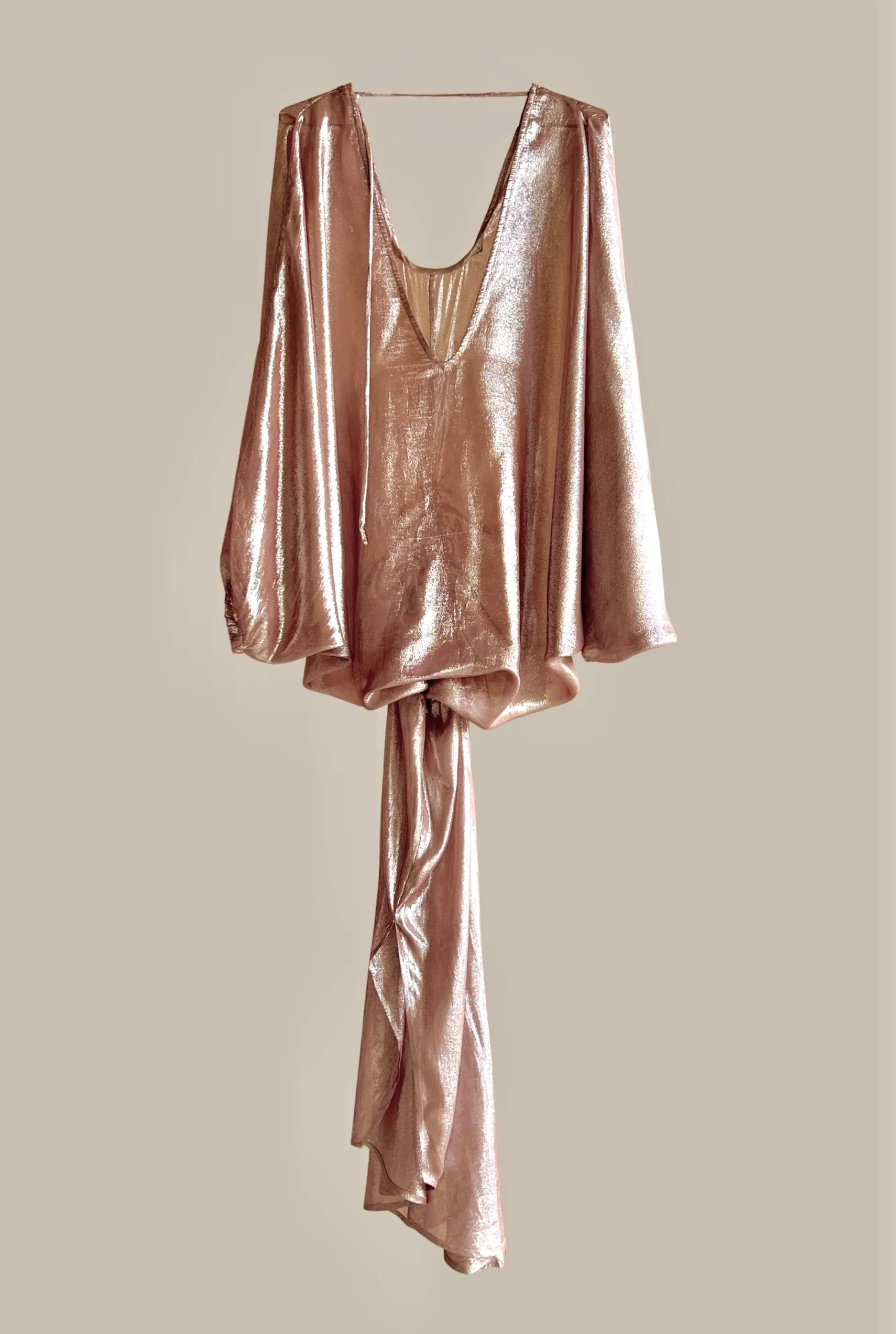 Infinite Mantaray Gown Silk Lame’ Cocca/Silver {Made to Order}