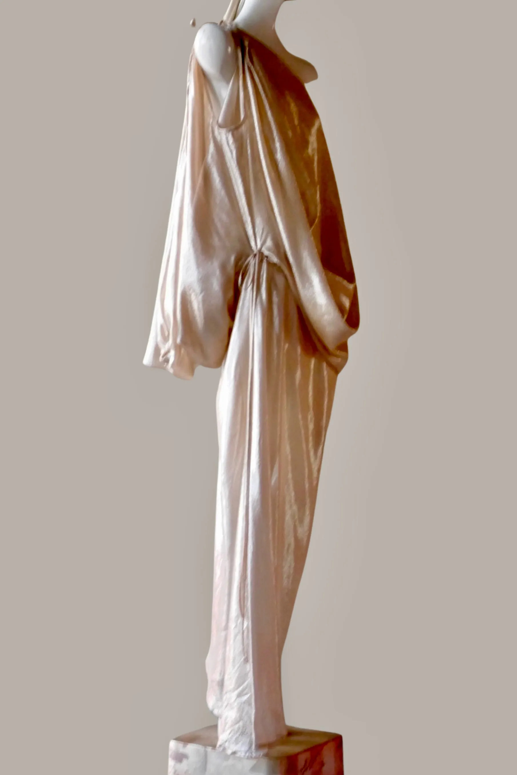 Infinite Mantaray Gown Silk Lame’ Cocca/Silver {Made to Order}