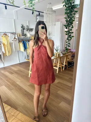 Isobel Linen Mini Rust