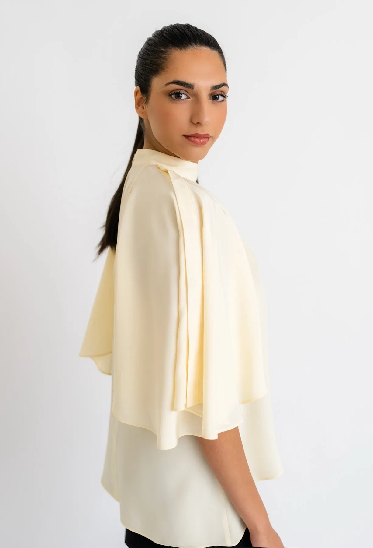 JANIS SILK CONVERTIBLE BLOUSE