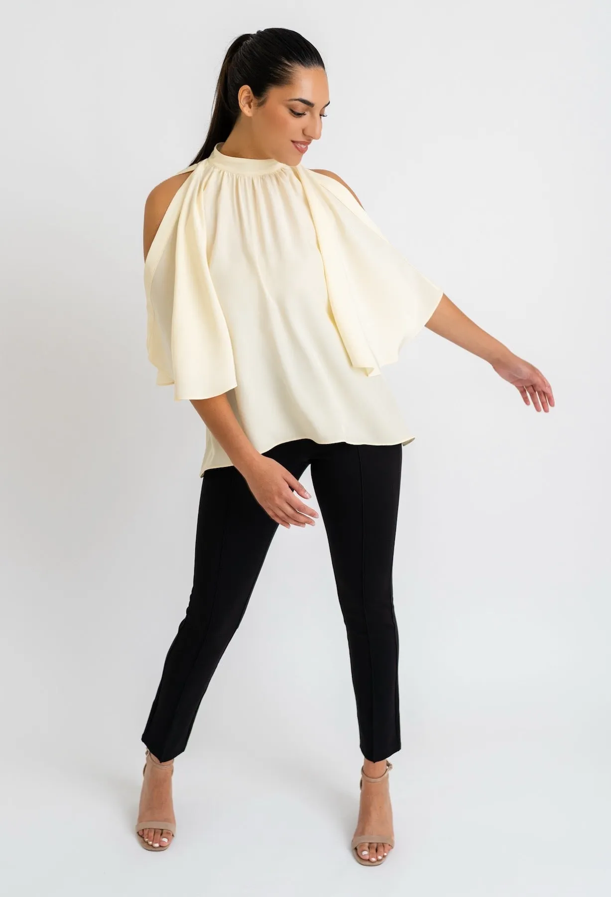 JANIS SILK CONVERTIBLE BLOUSE