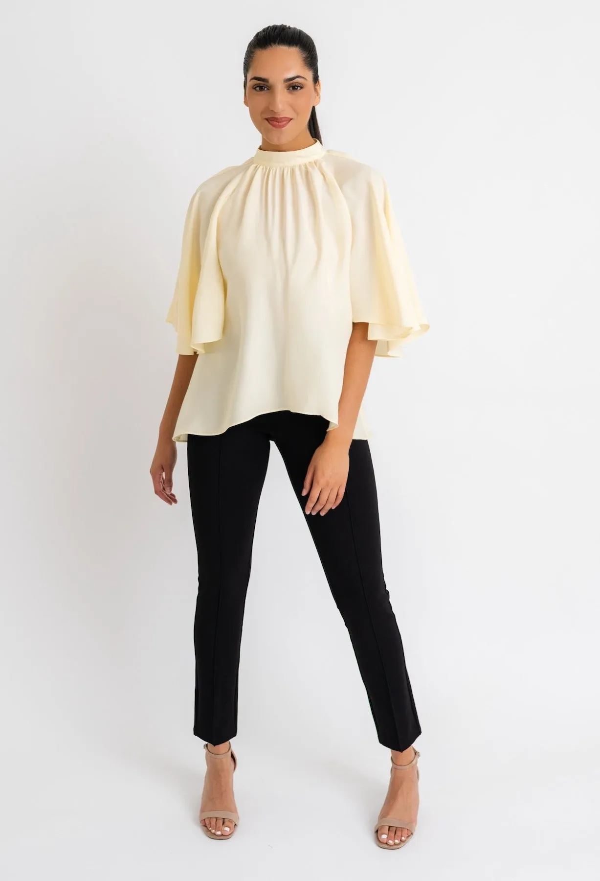 JANIS SILK CONVERTIBLE BLOUSE