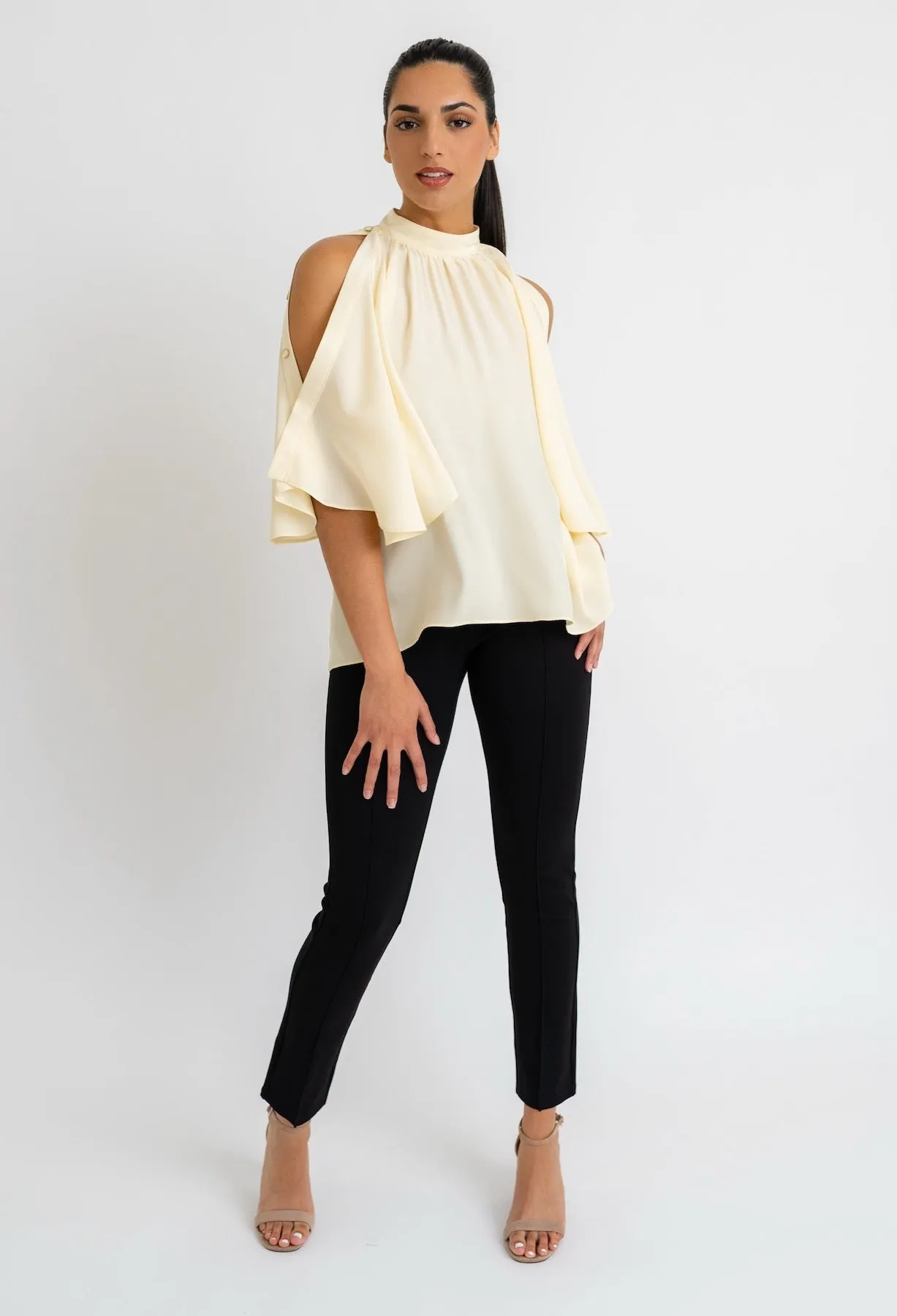 JANIS SILK CONVERTIBLE BLOUSE