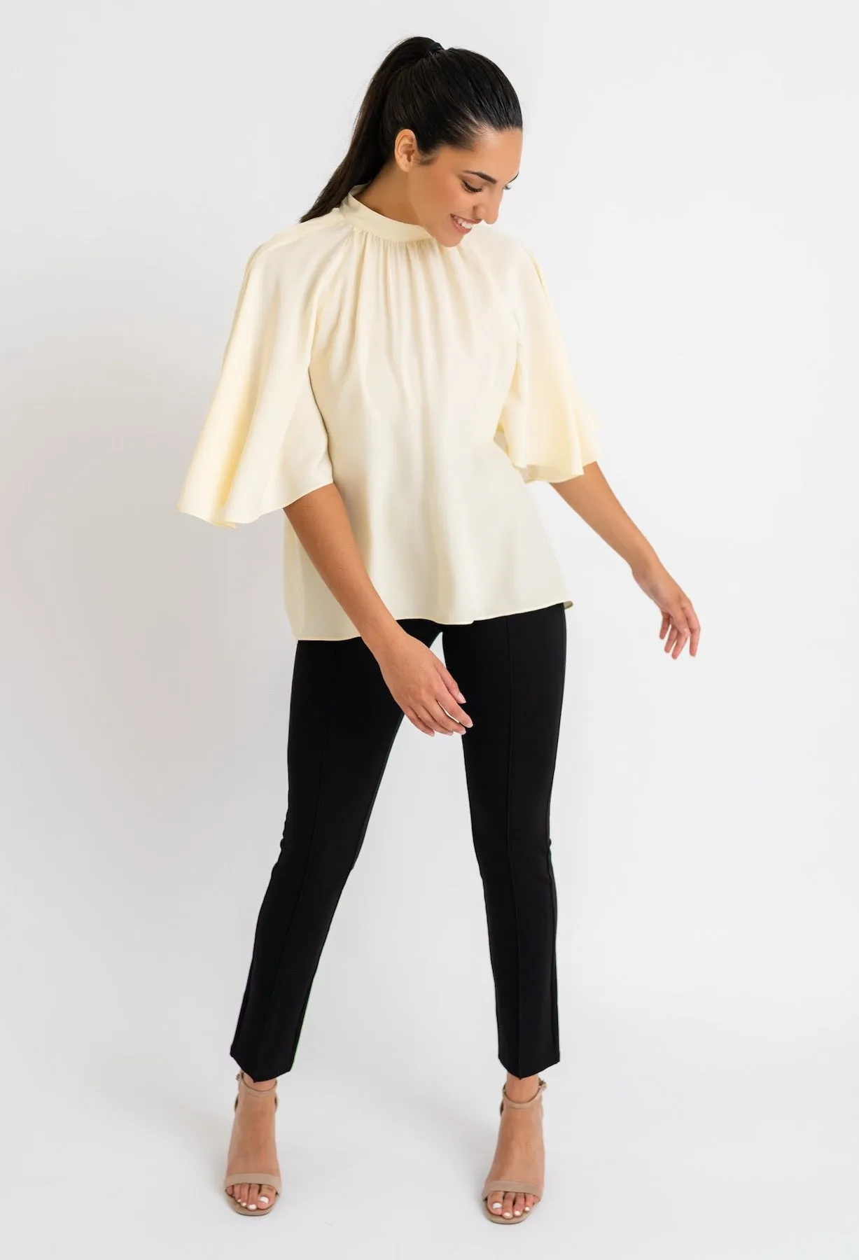 JANIS SILK CONVERTIBLE BLOUSE