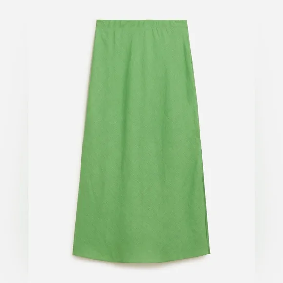 J.Crew Gwyneth slip skirt in linen BY899