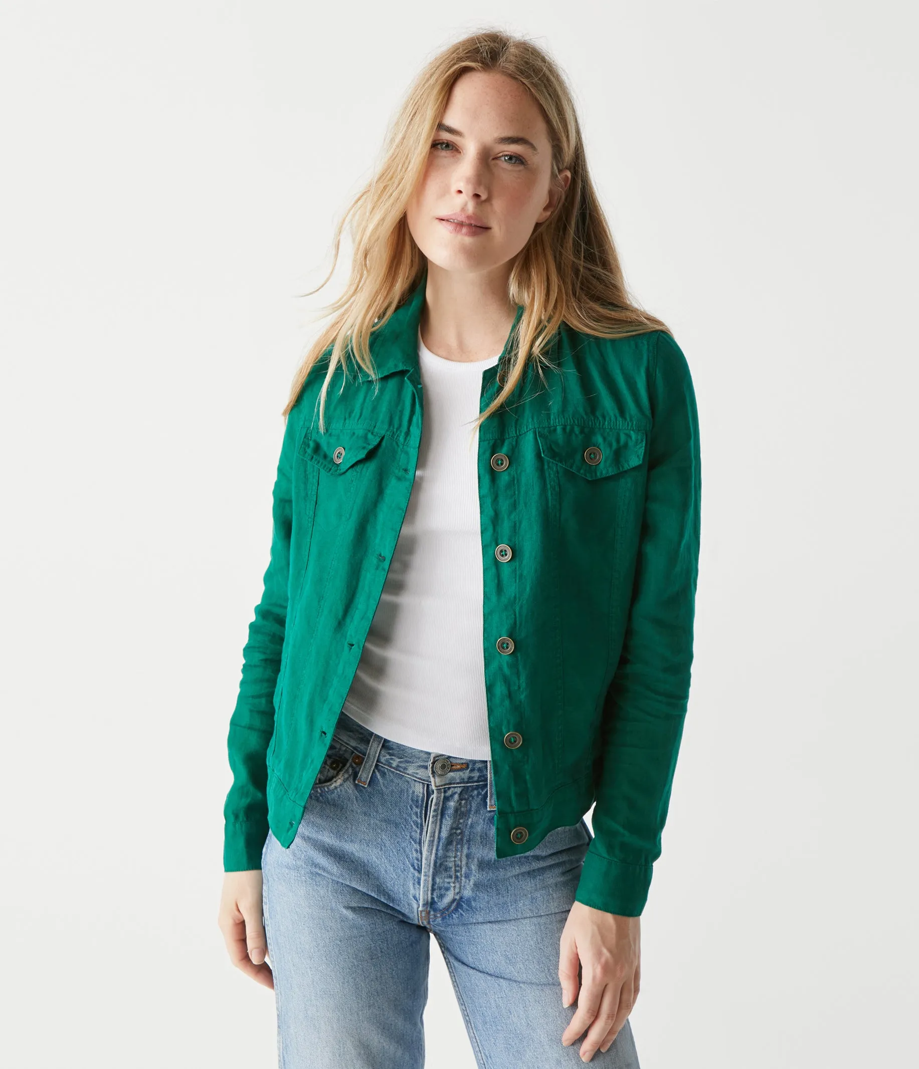 Jean Linen Jacket