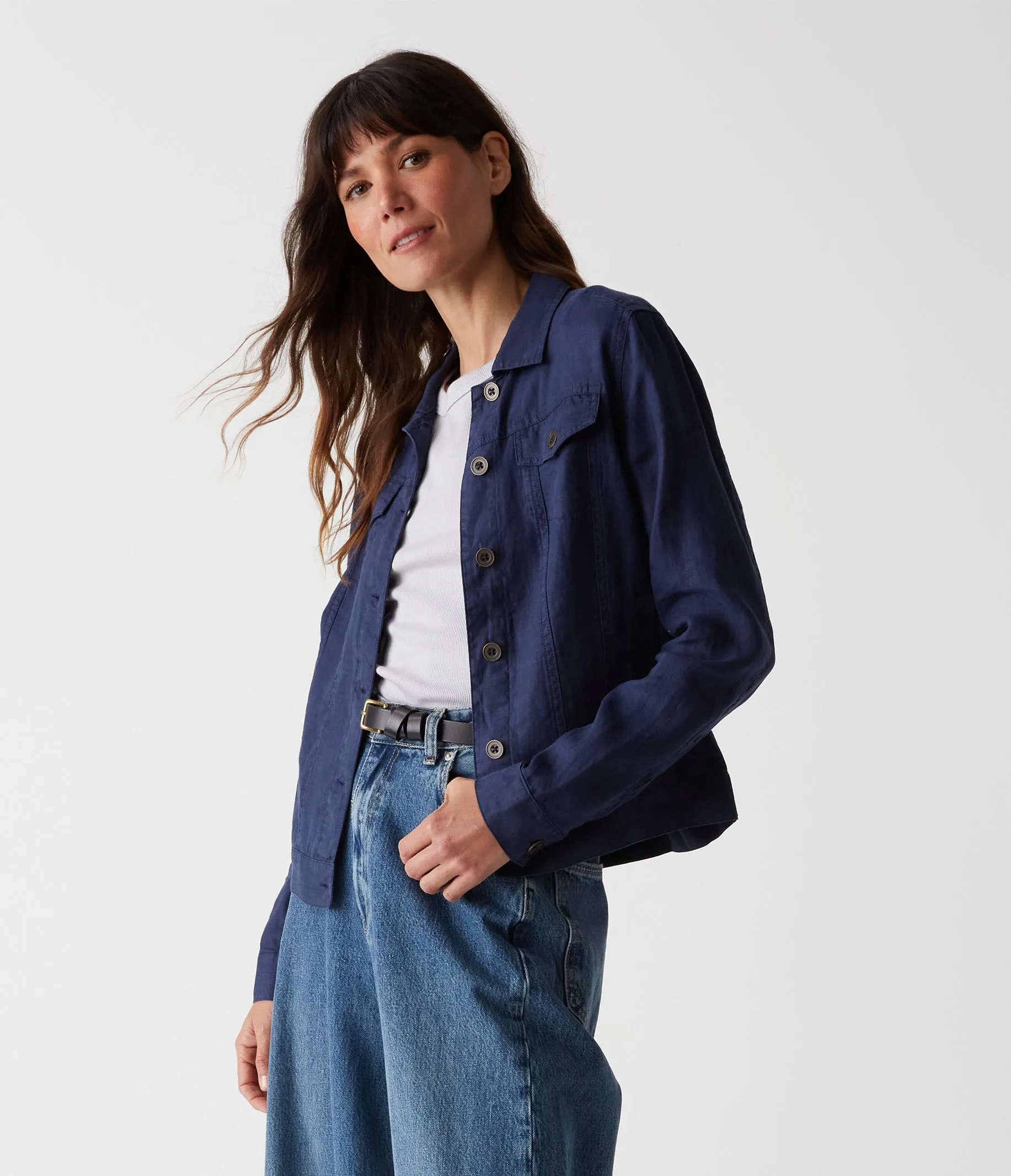 Jean Linen Jacket
