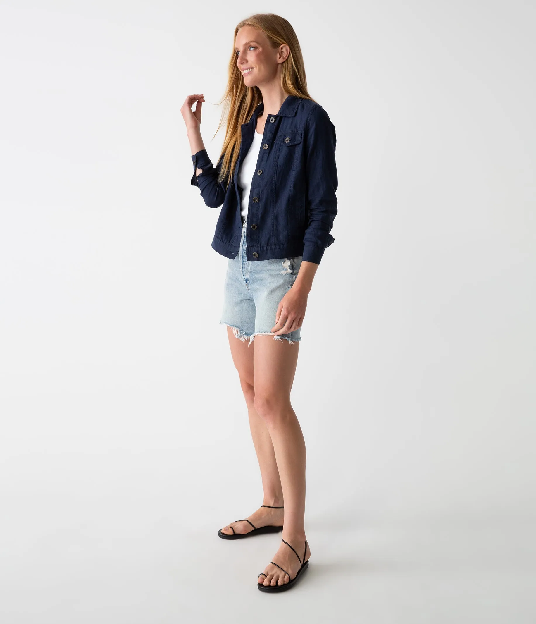 Jean Linen Jacket