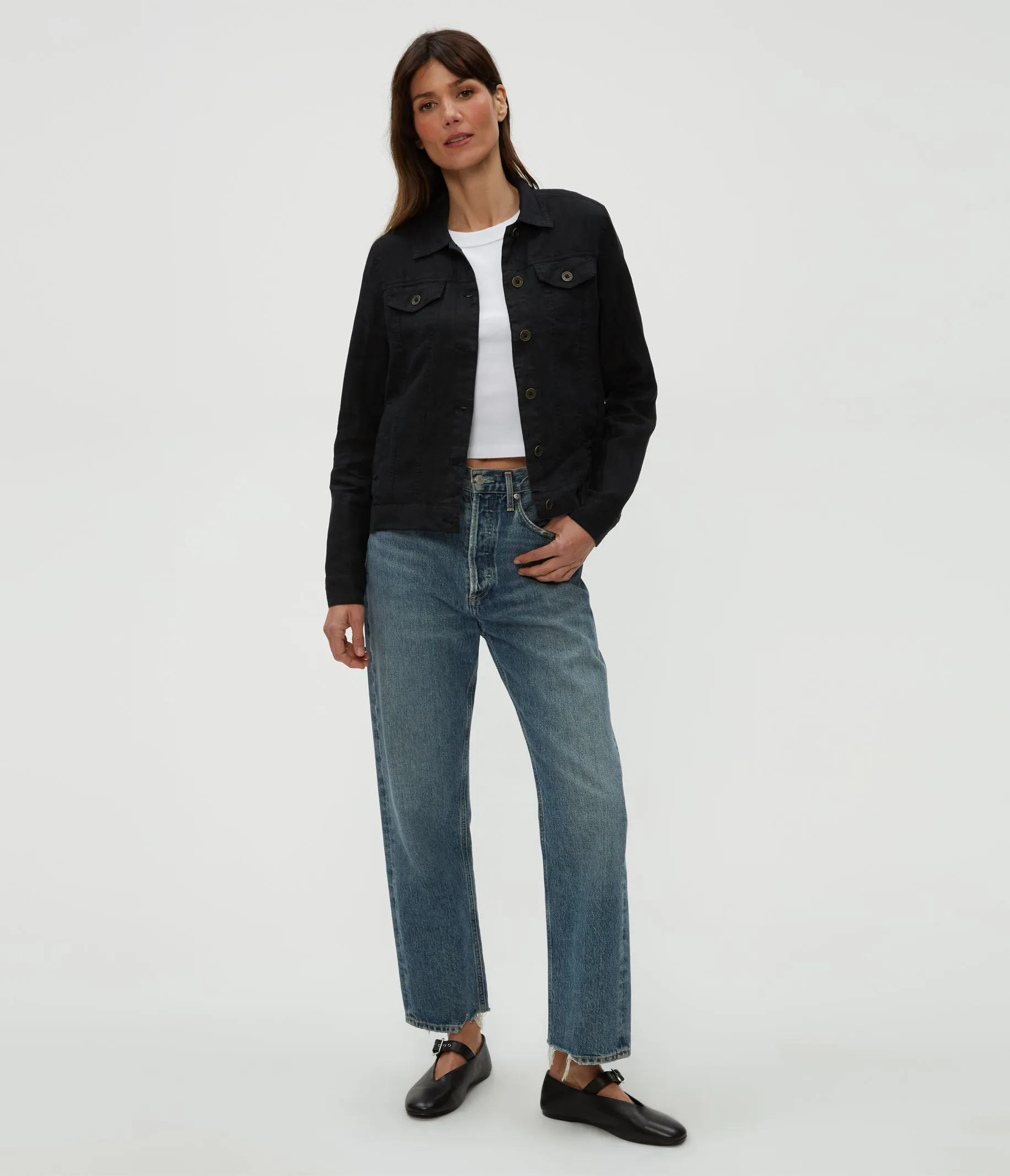 Jean Linen Jacket