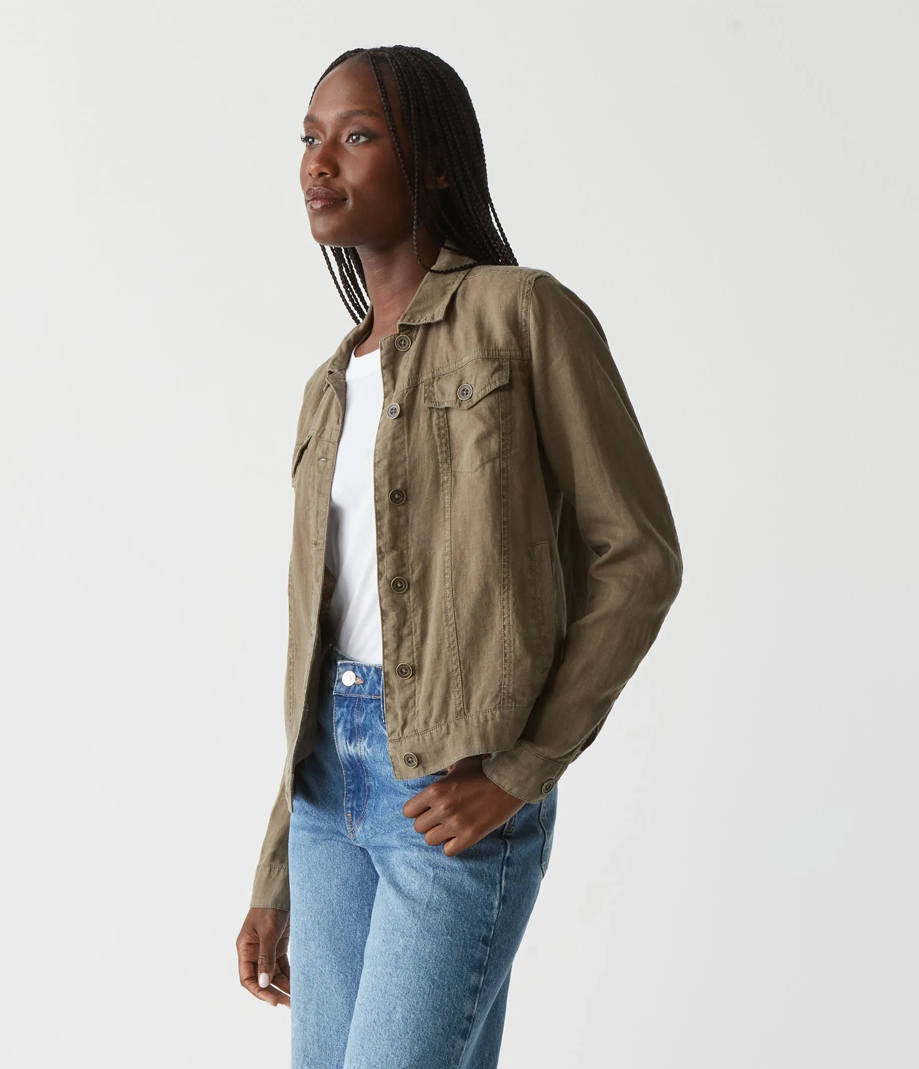 Jean Linen Jacket