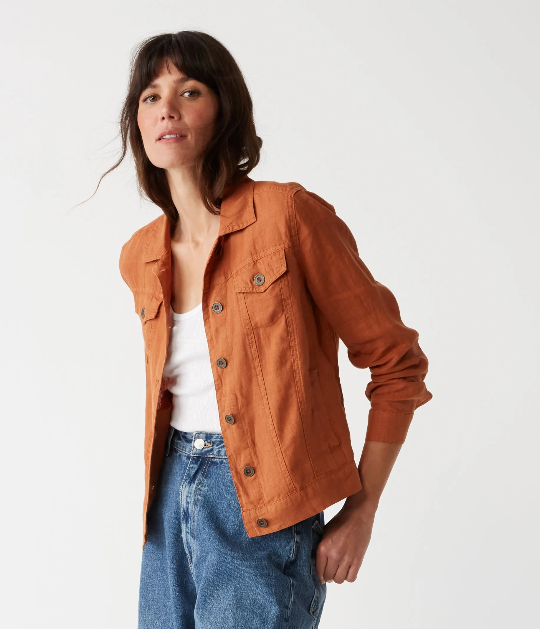Jean Linen Jacket