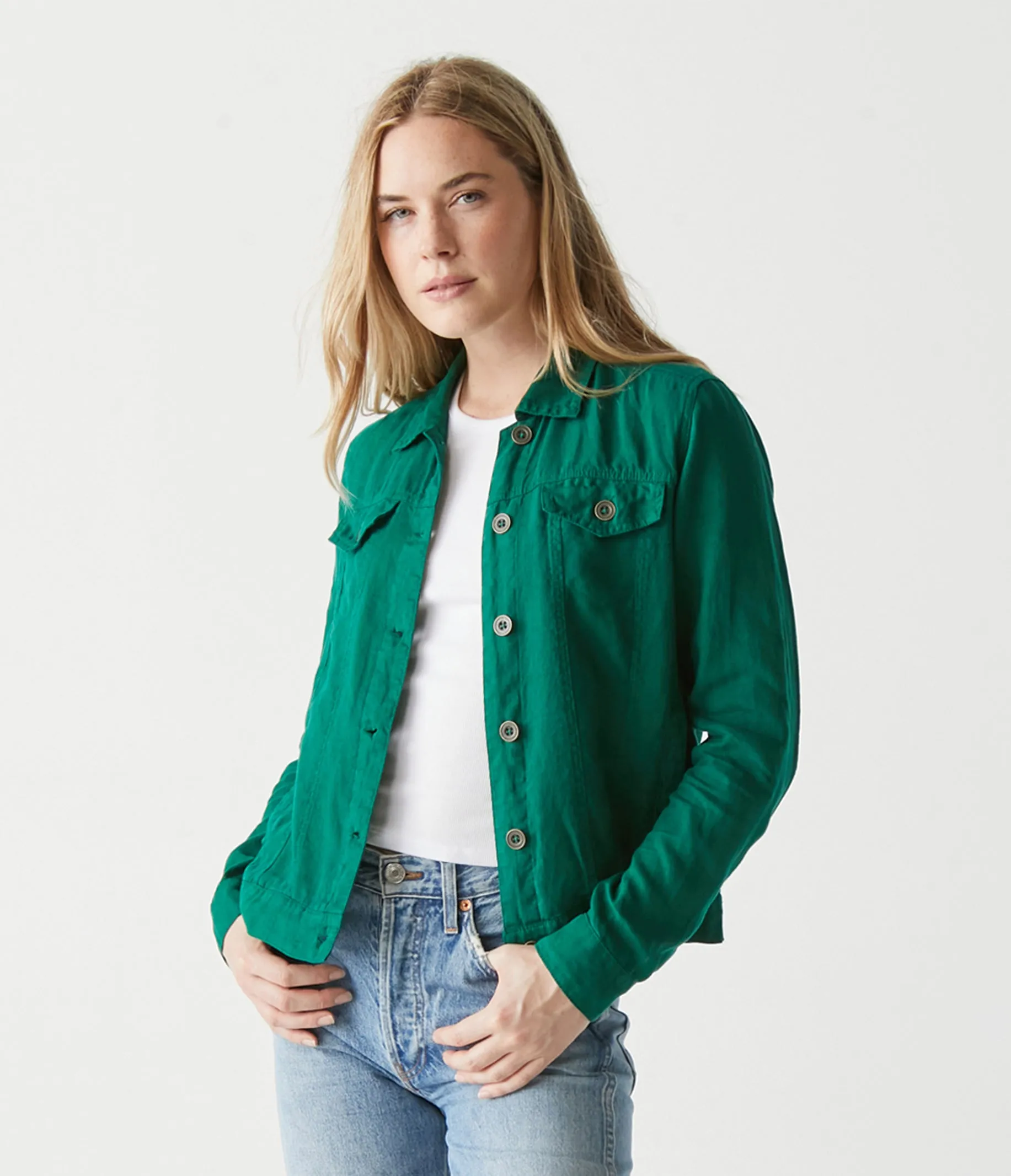 Jean Linen Jacket