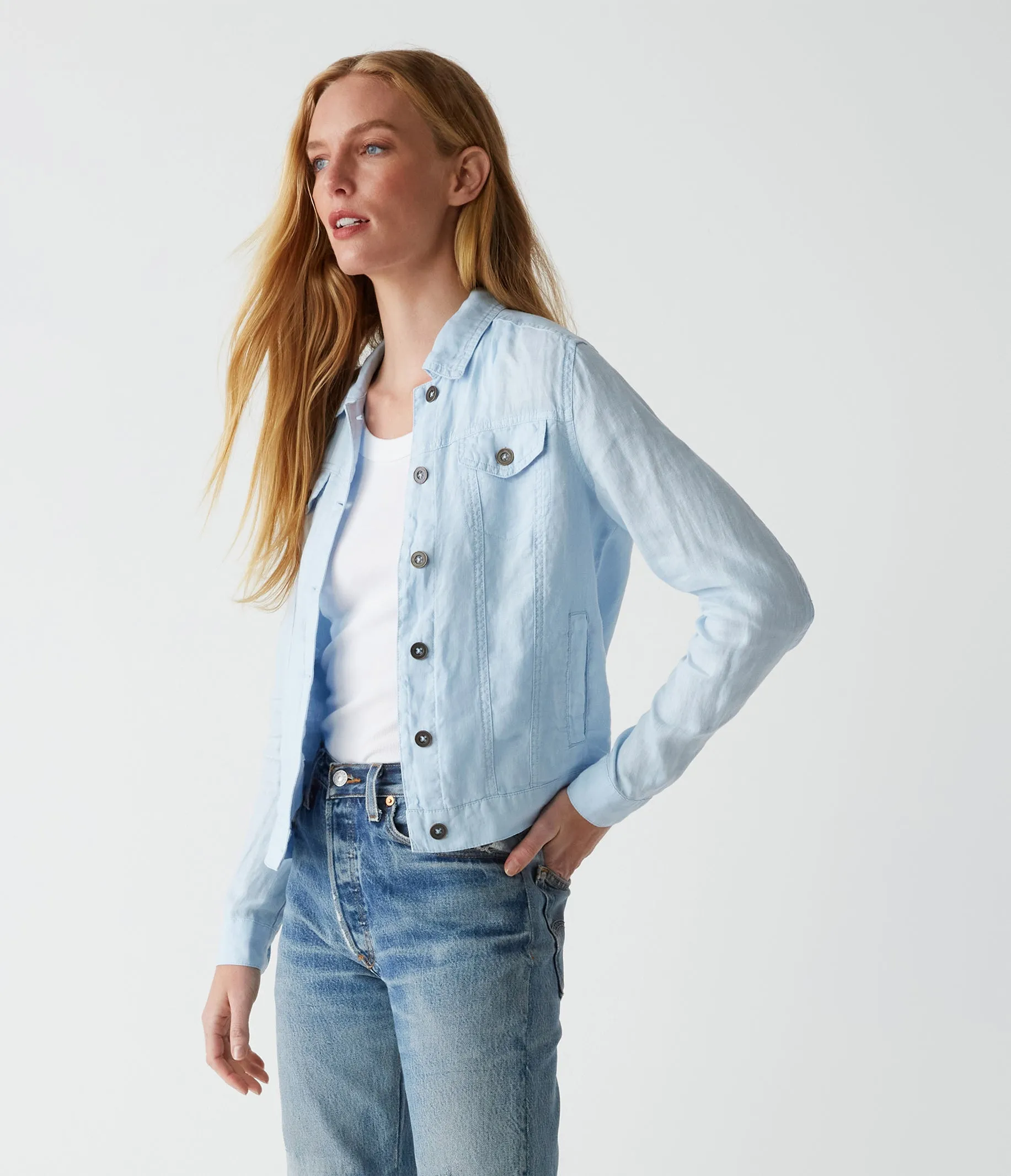 Jean Linen Jacket