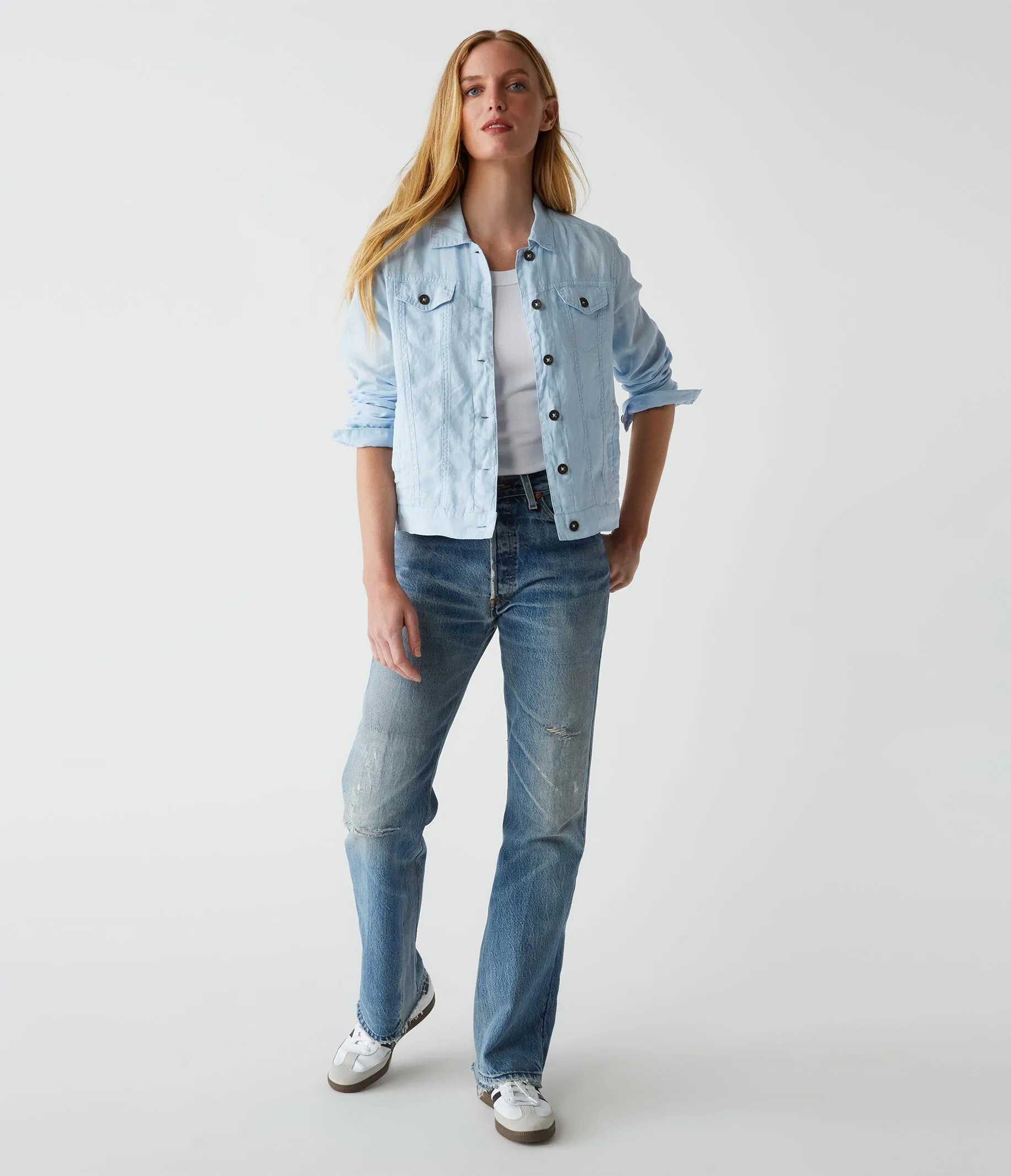 Jean Linen Jacket