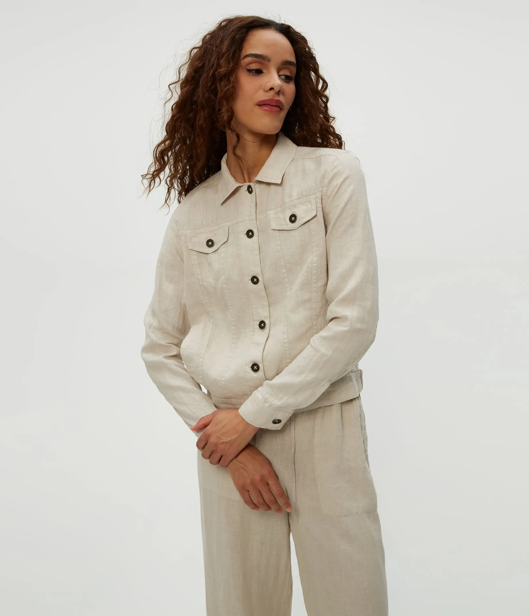 Jean Linen Jacket