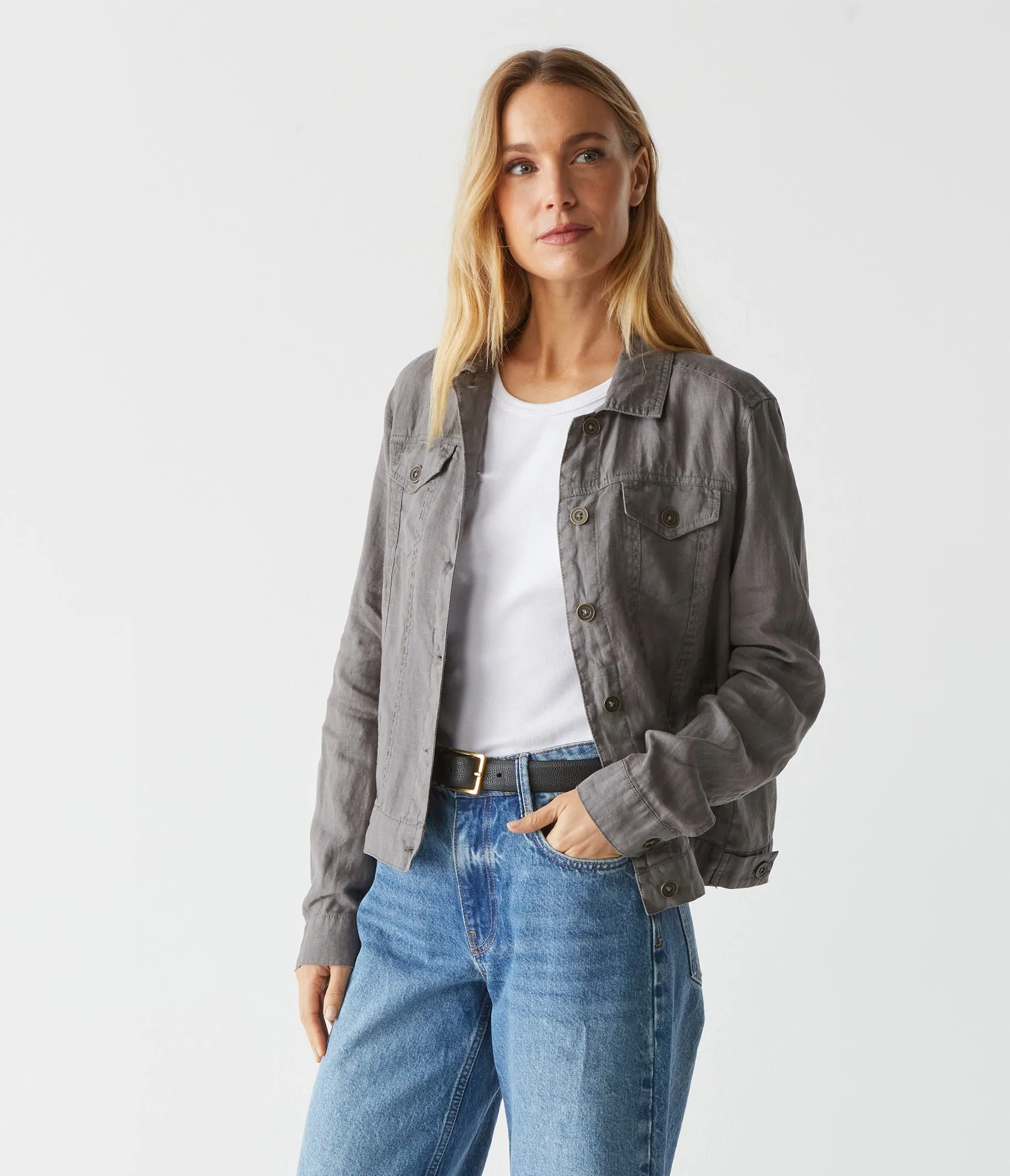 Jean Linen Jacket