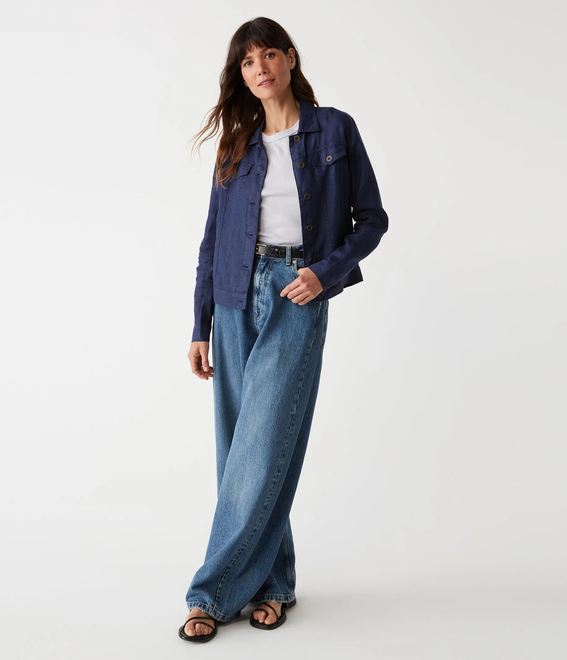 Jean Linen Jacket
