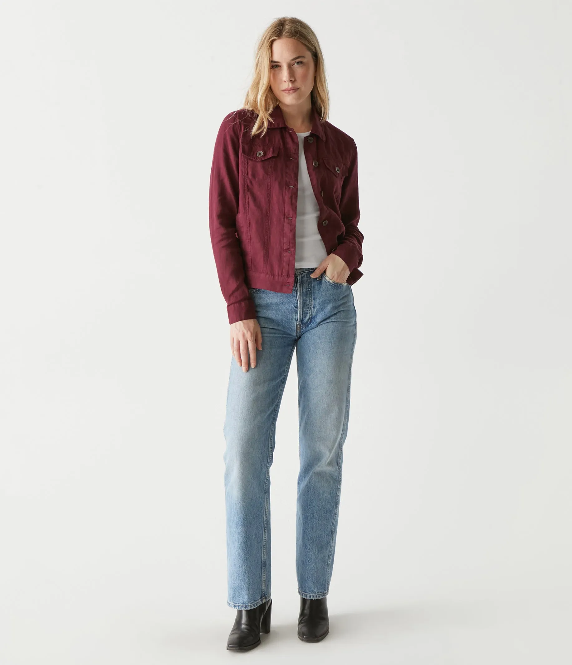 Jean Linen Jacket