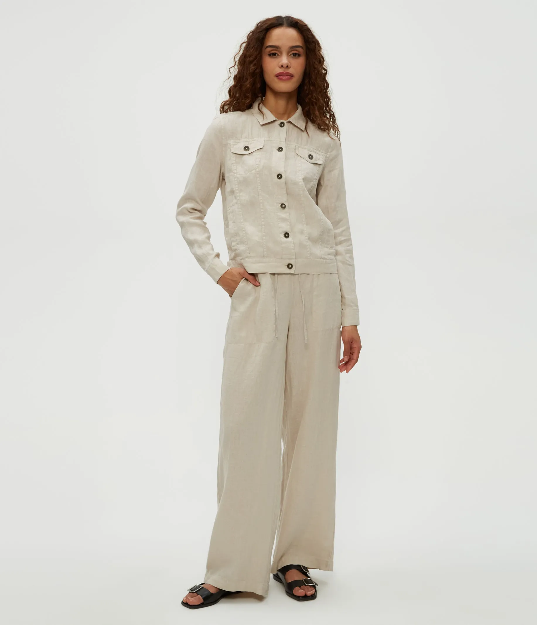 Jean Linen Jacket
