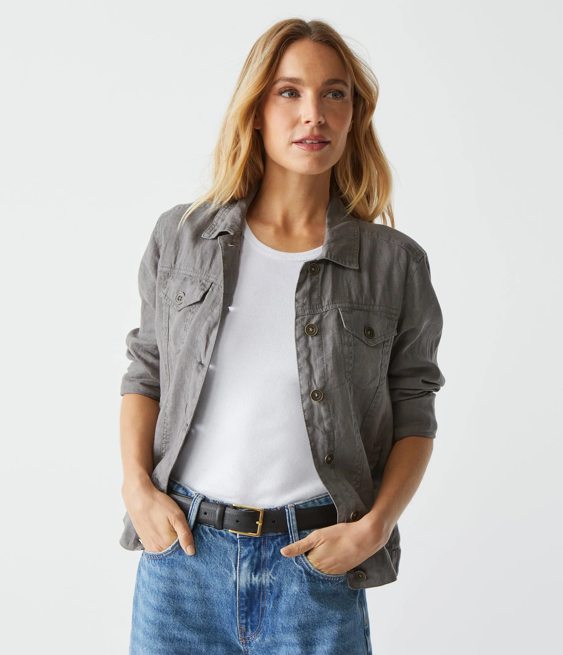 Jean Linen Jacket