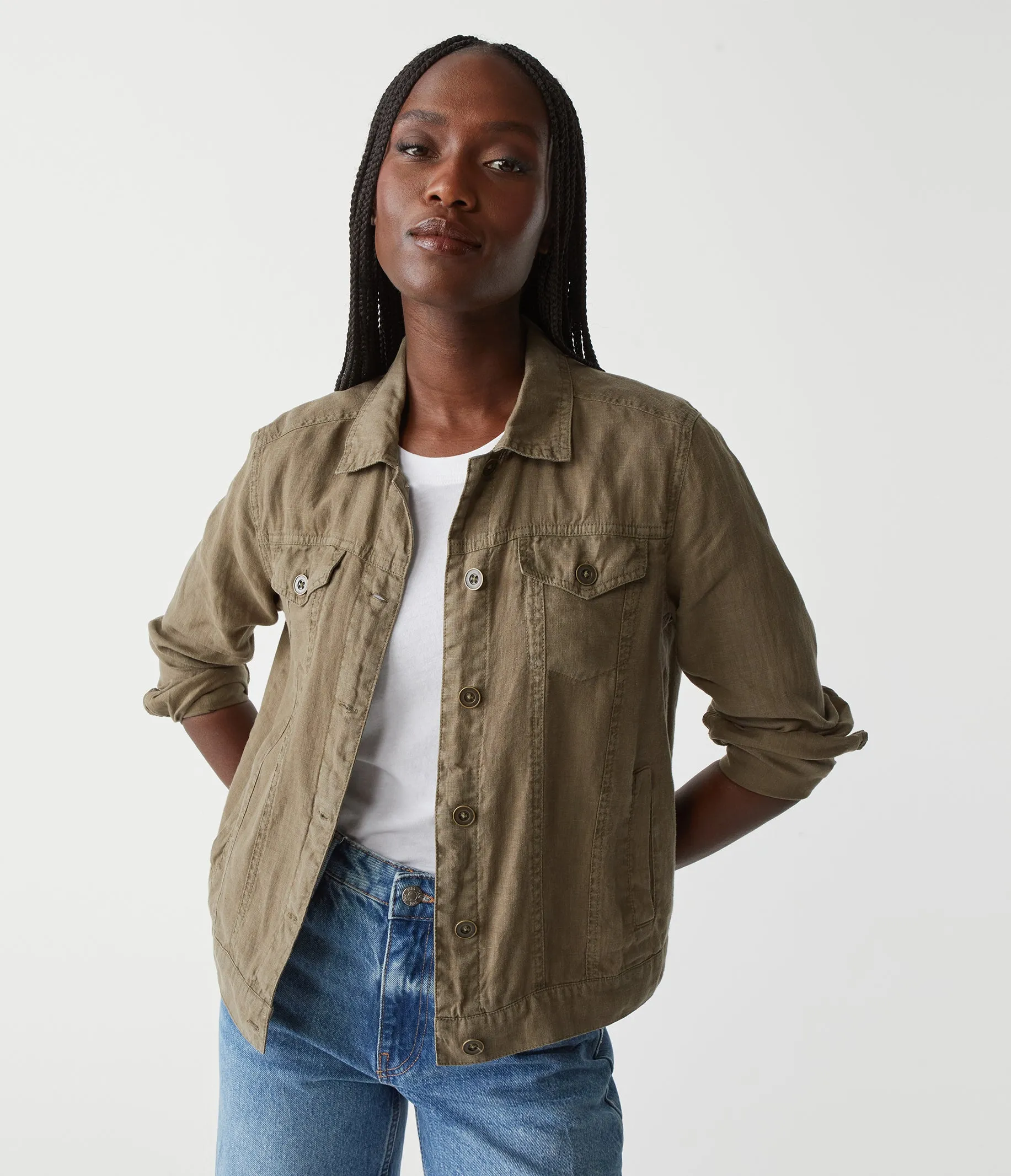 Jean Linen Jacket