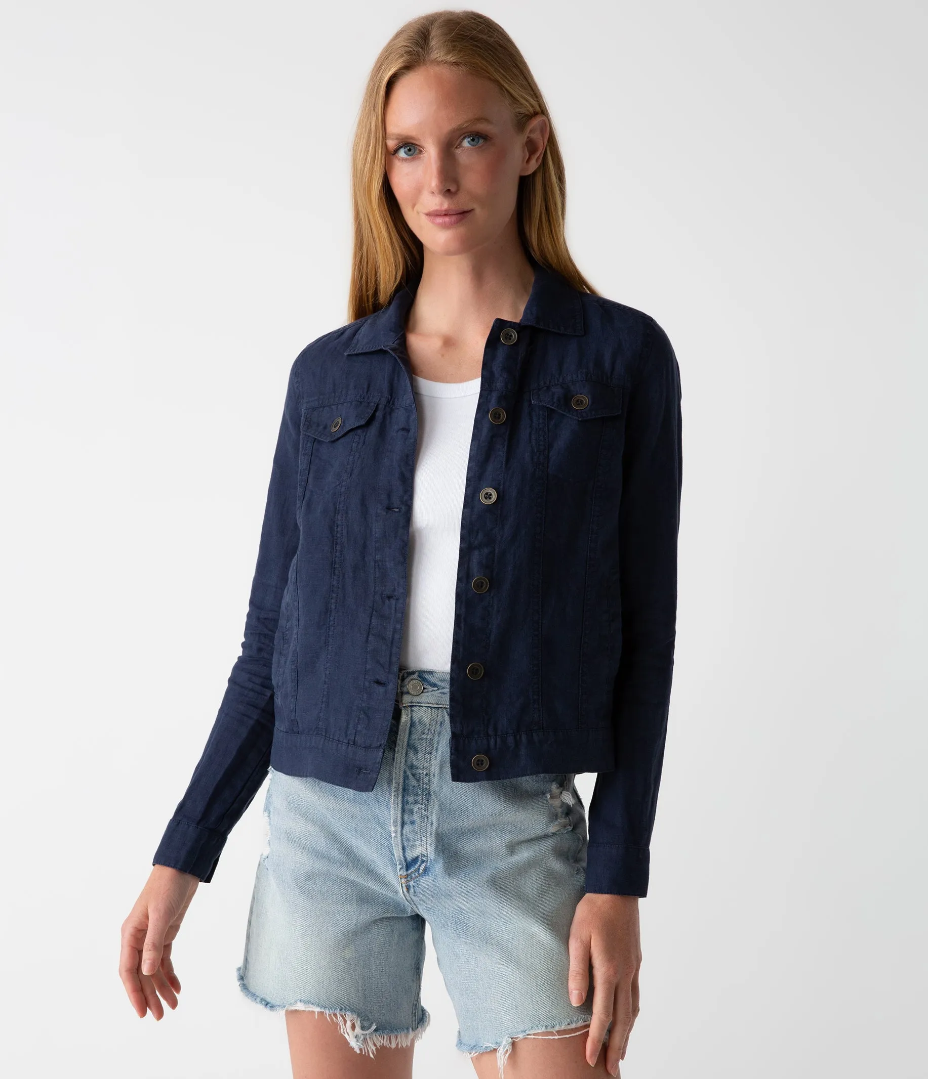 Jean Linen Jacket