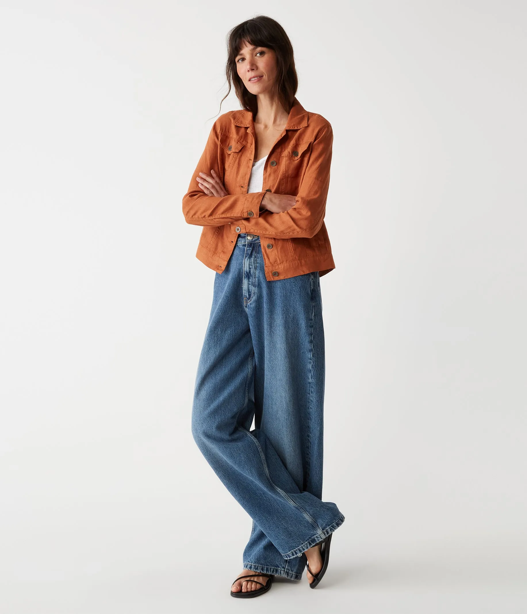 Jean Linen Jacket