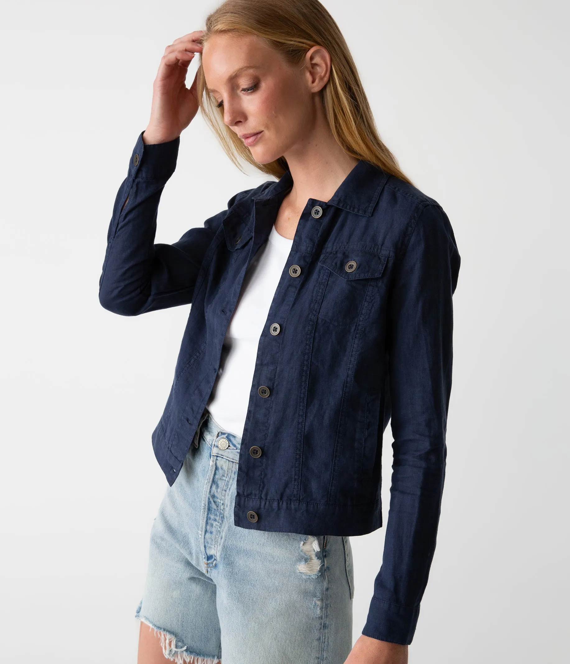 Jean Linen Jacket