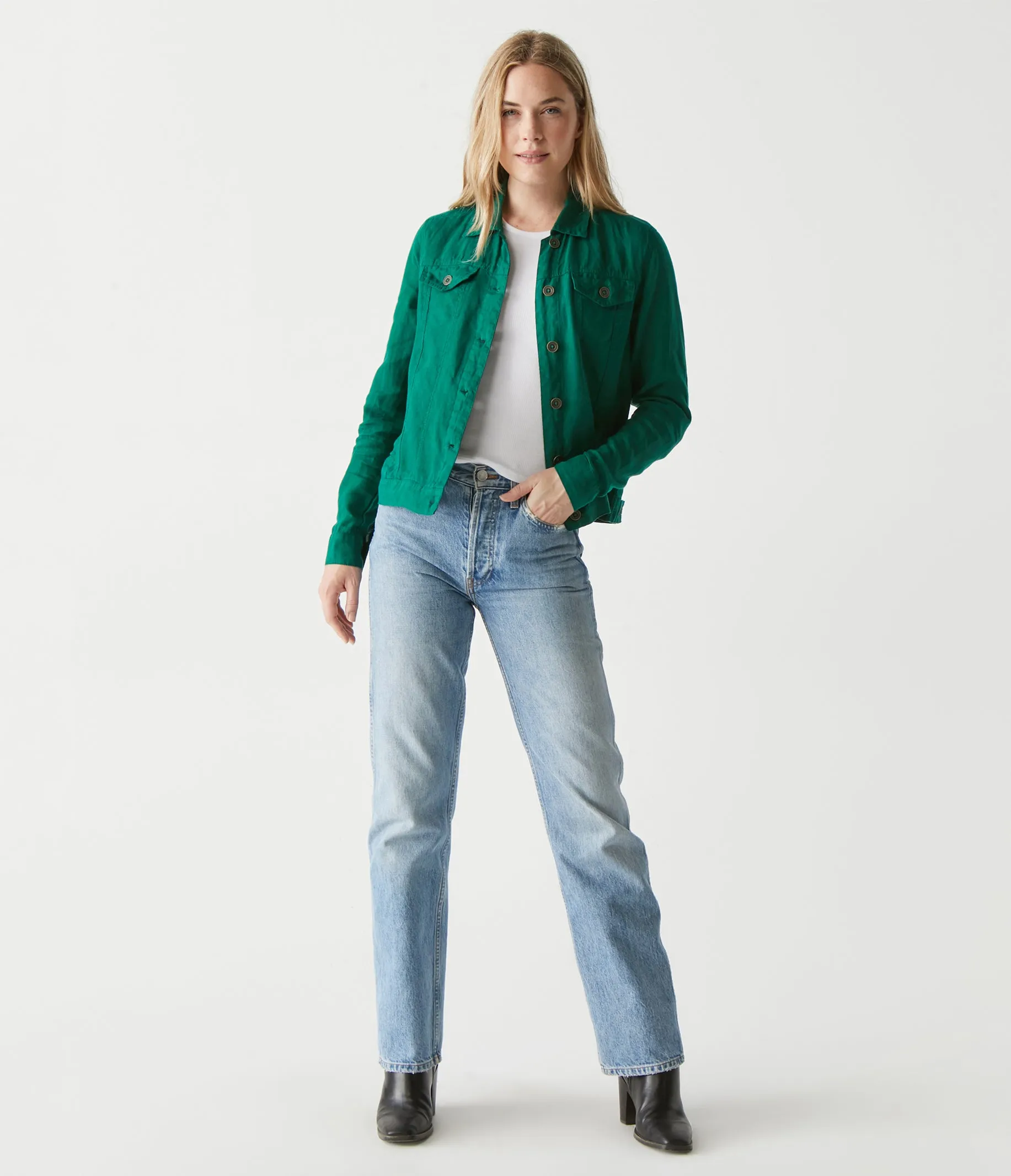 Jean Linen Jacket