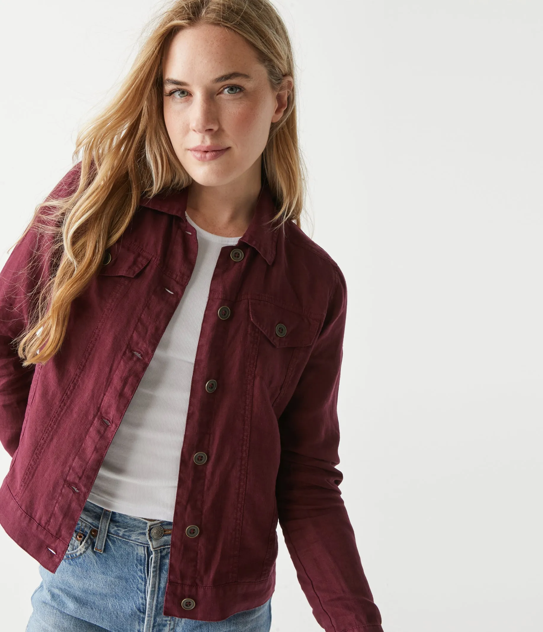 Jean Linen Jacket