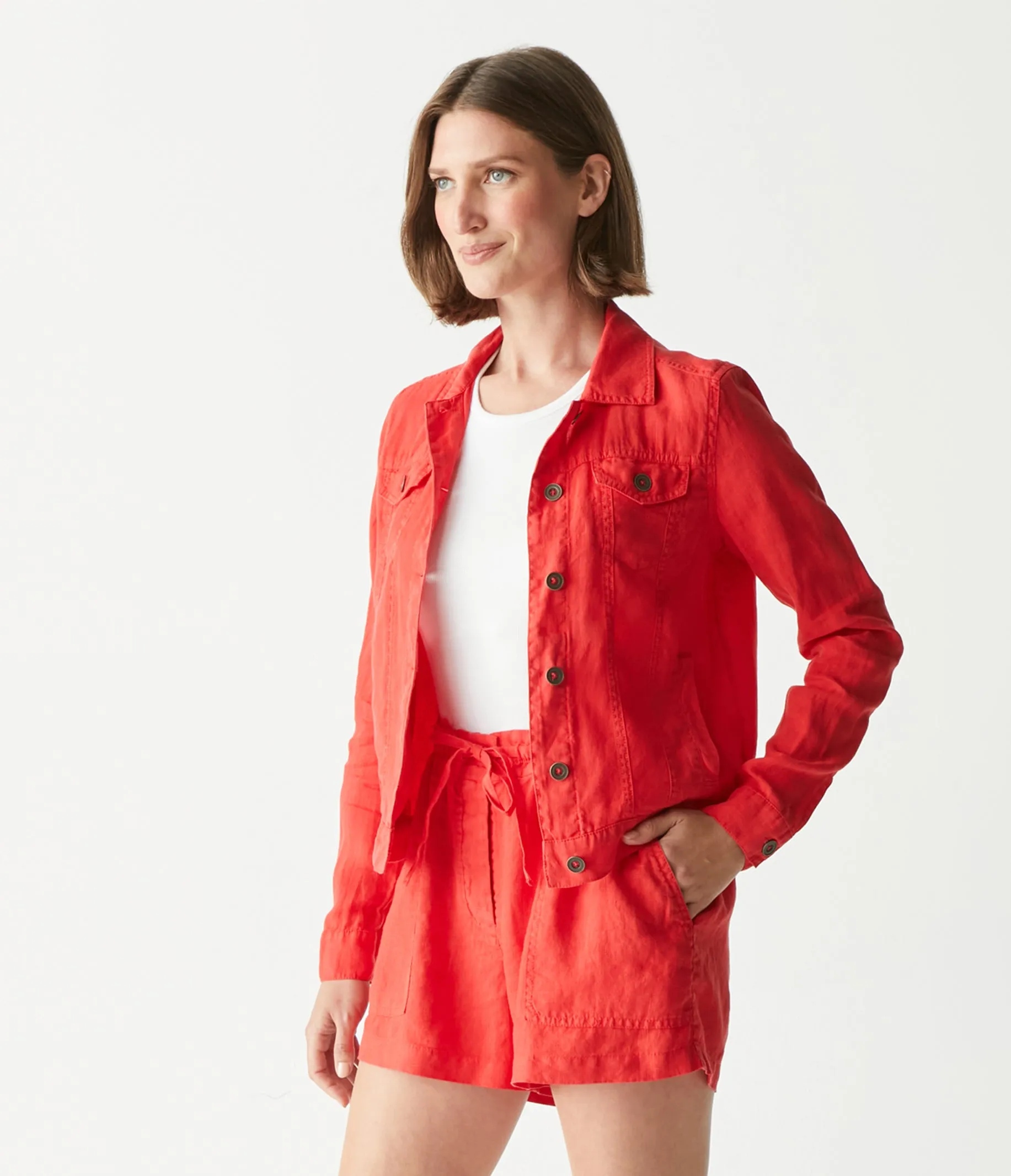 Jean Linen Jacket