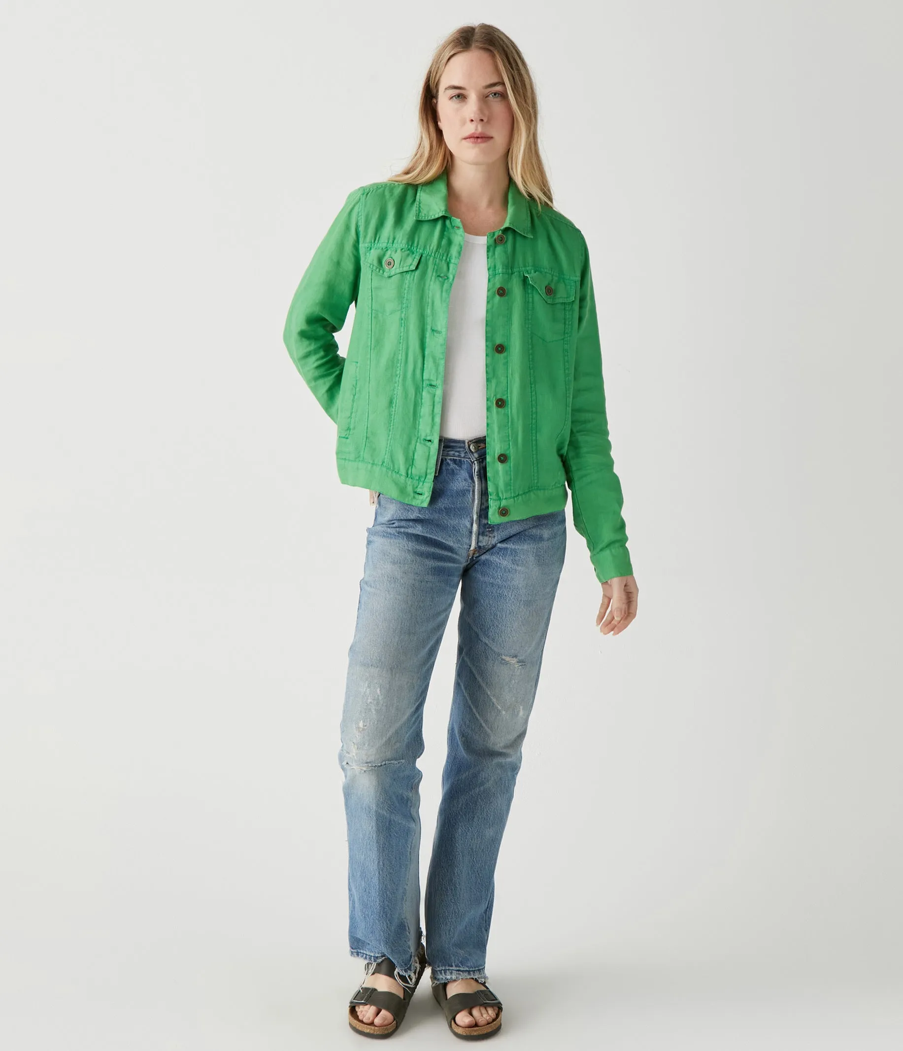 Jean Linen Jacket
