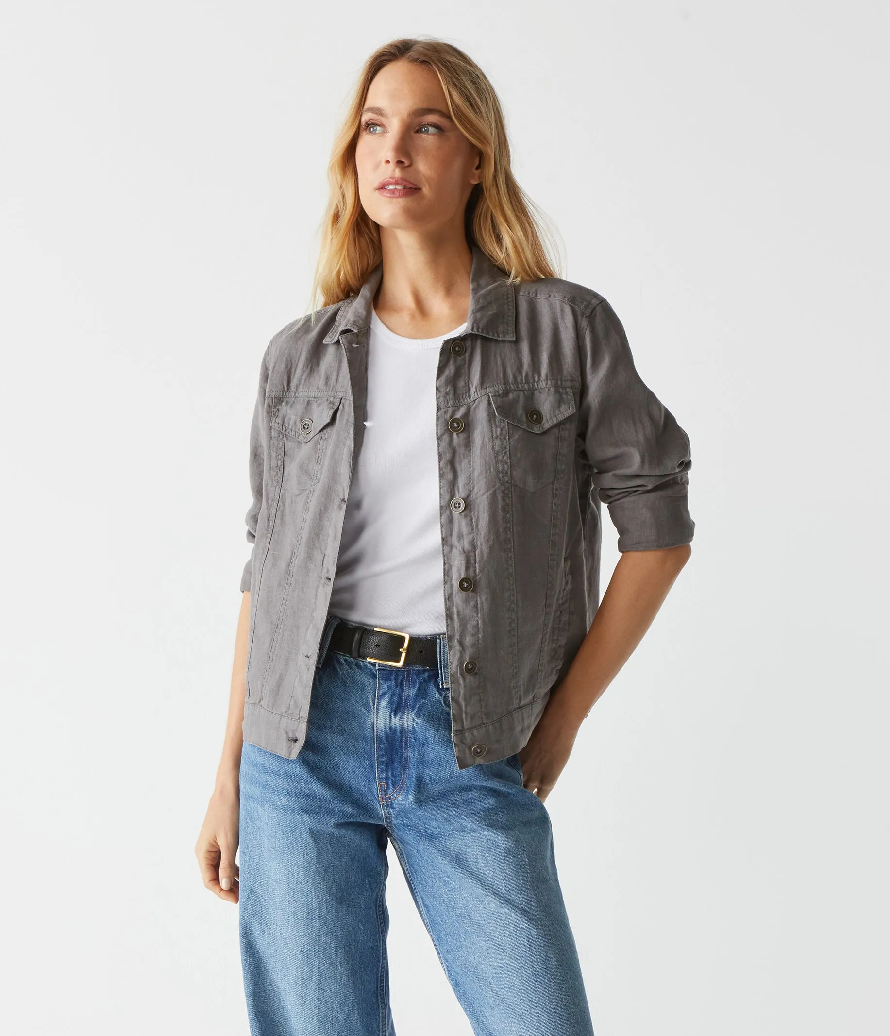 Jean Linen Jacket