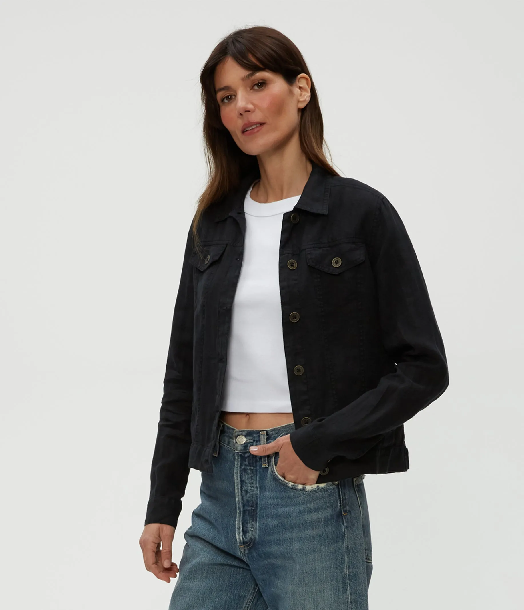 Jean Linen Jacket
