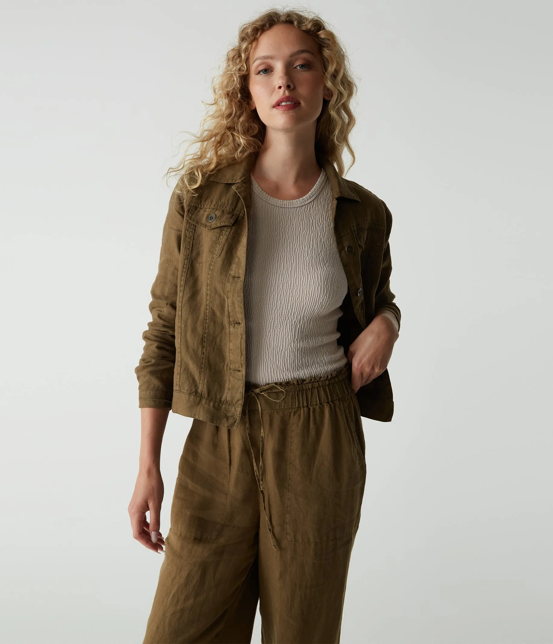 Jean Linen Jacket