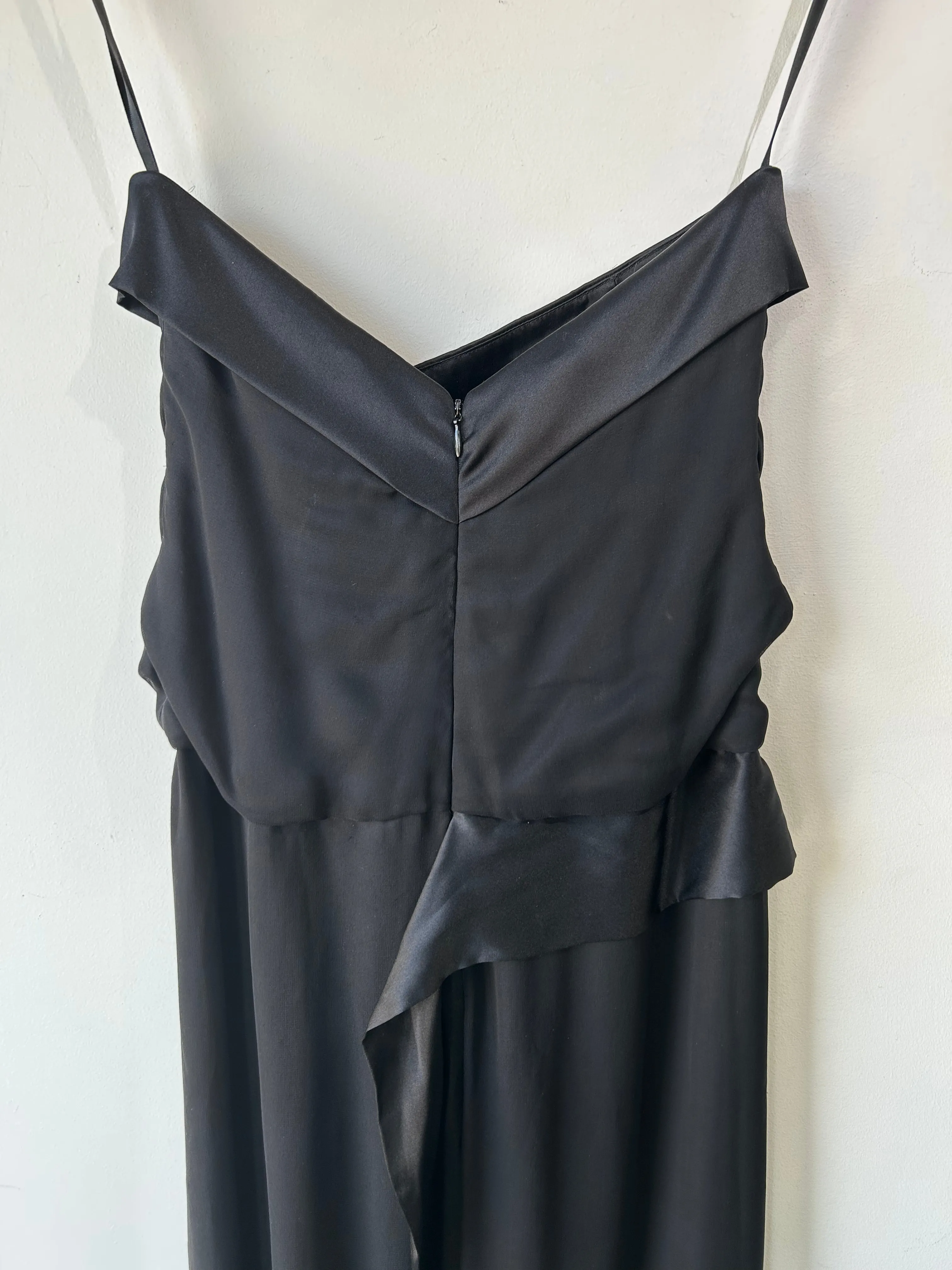 Jenny Yoo Black Silk Gown