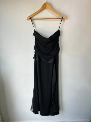 Jenny Yoo Black Silk Gown