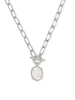 Kendra Scott Daphne Link & Chain Necklace - Silver & Ivory MOP