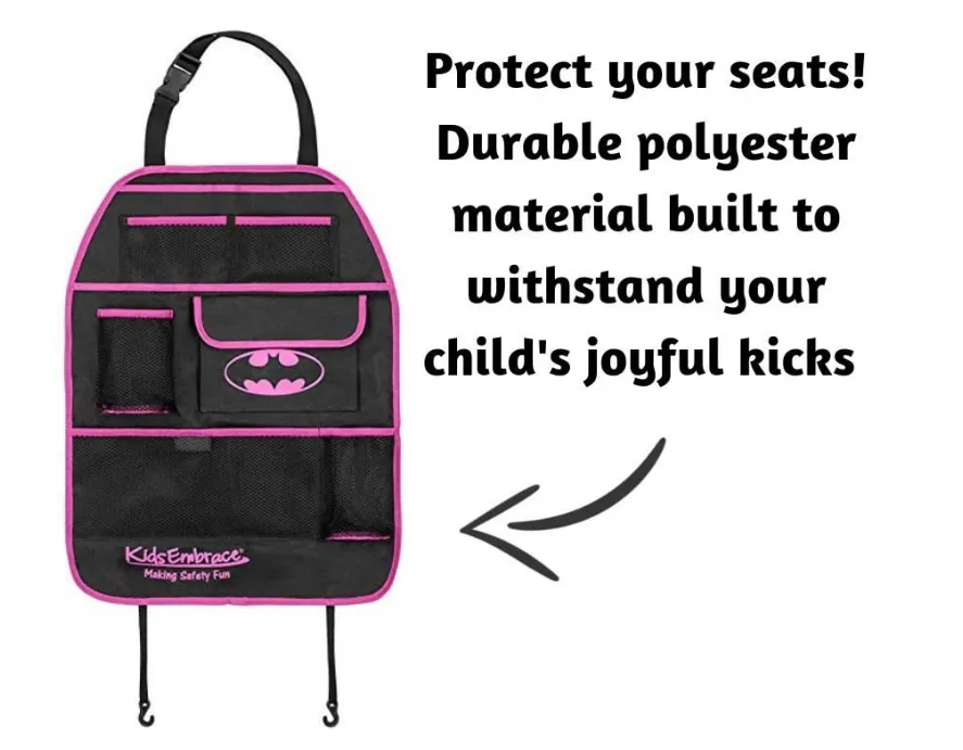 KidsEmbrace DC Comics Batgirl / Batman Deluxe Backseat Organizer
