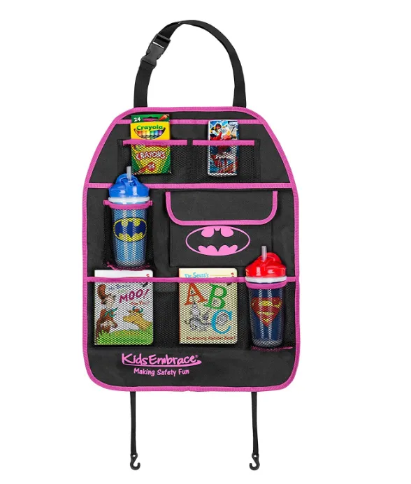 KidsEmbrace DC Comics Batgirl / Batman Deluxe Backseat Organizer