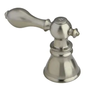 Kingston Brass FSH7618ACLH Metal Lever Handle (Hot Side), Brushed Nickel
