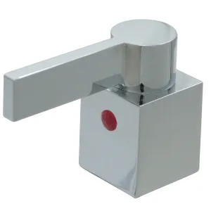 Kingston Brass KBH8661NQLH Zinc Alloy Lever Handle (Hot Side), Polished Chrome