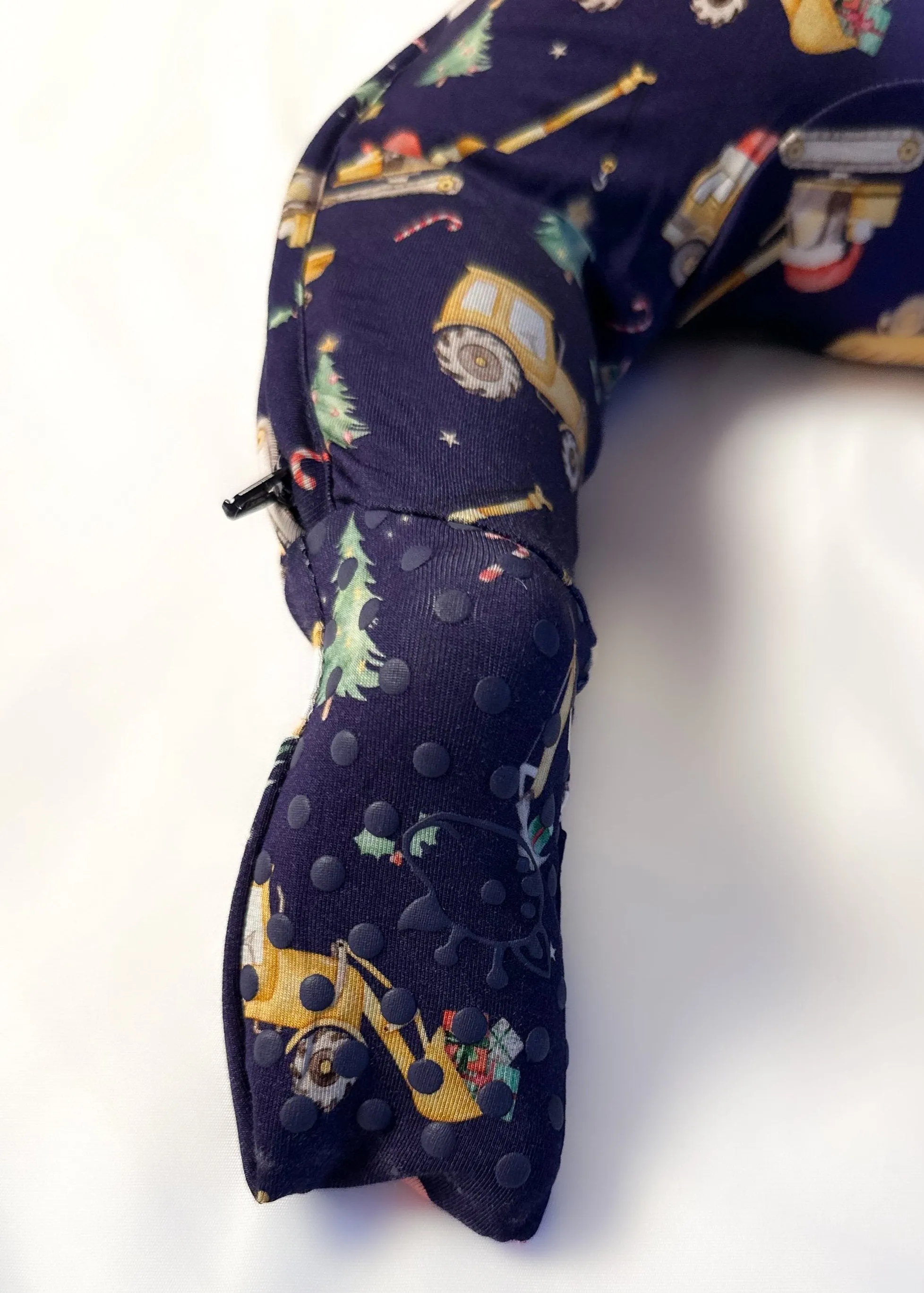 Knee-Grip Xmas Construction Convertible Footie