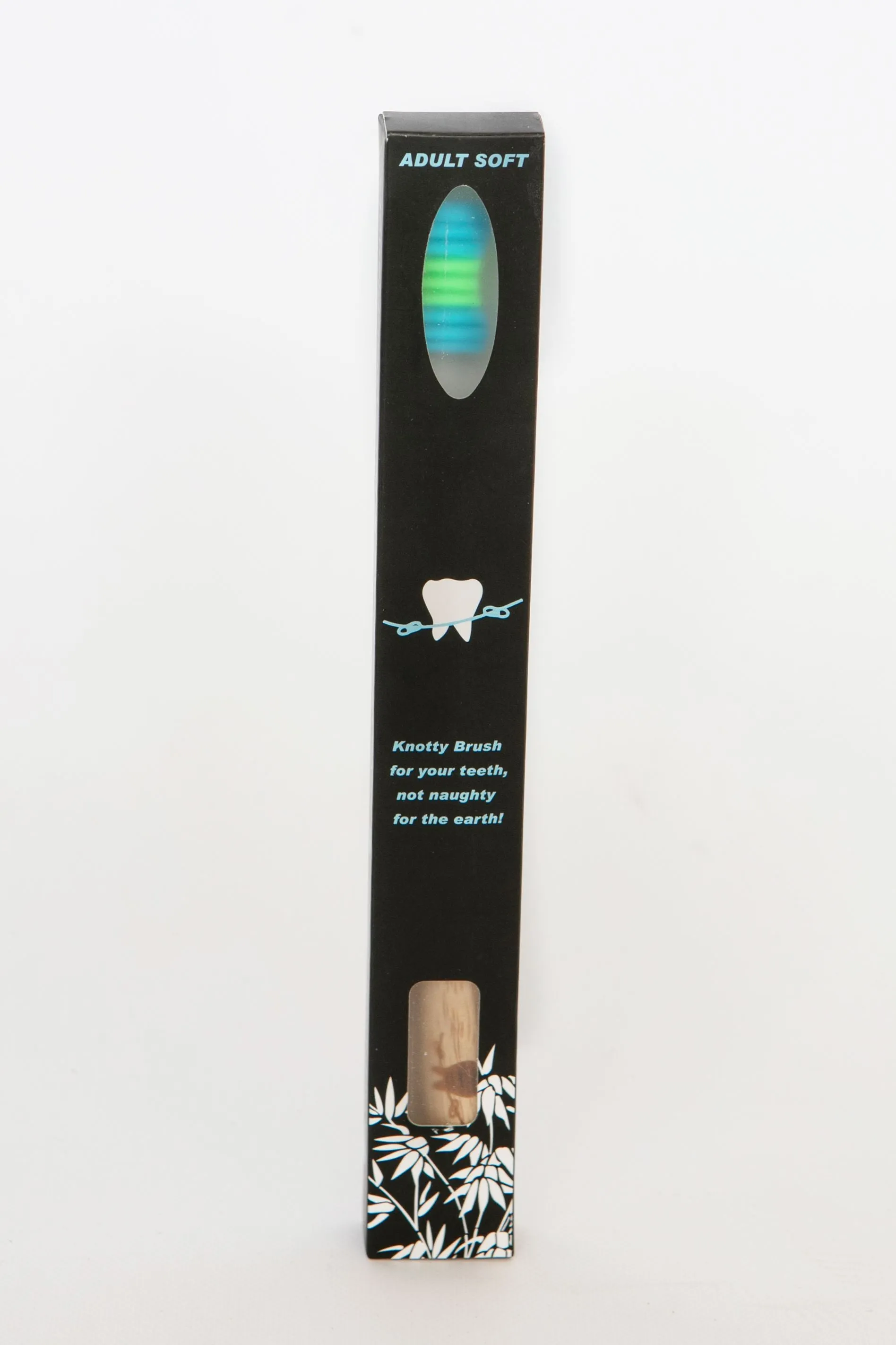 Knotty Brush bamboo handle nylon bristles 4-pack